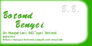 botond benyei business card